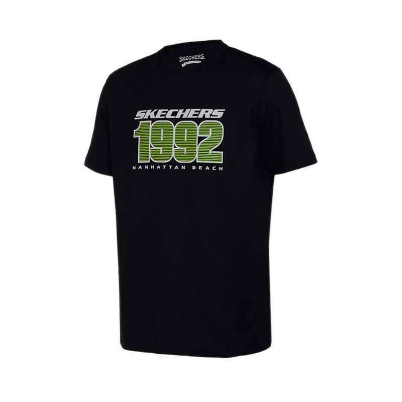 Skechers Tee Shirt Mens Tee - สีดํา