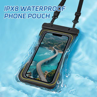 IPX8 กระเป๋าใส่โทรศัพท์กันน้ําลอย [เบาะฟองน้ํา] เคสโทรศัพท์กระเป๋าแห้งสําหรับ iPhone 17 16 15 14 Pro 13 13 Pro Max 12 11 XR XS SE, Samsung Galaxy