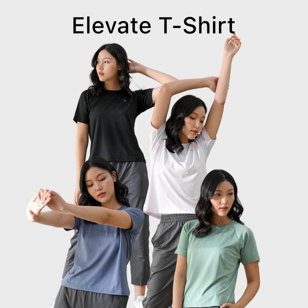 Atalon Women Elevate T-Shirt, Womens Running/Yoga/Gym Sports T-Shirt - Soft, Light - Elevate T-Shirt