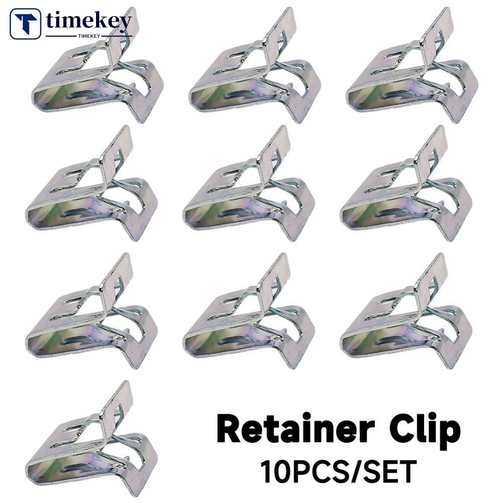 TME 10 ชิ้นแดชบอร์ดรถ DVD CD แผงภายใน Trim แผ่นคงที่คลิปโลหะ Retainer คลิปหัวเข็มขัด Auto Fasteners