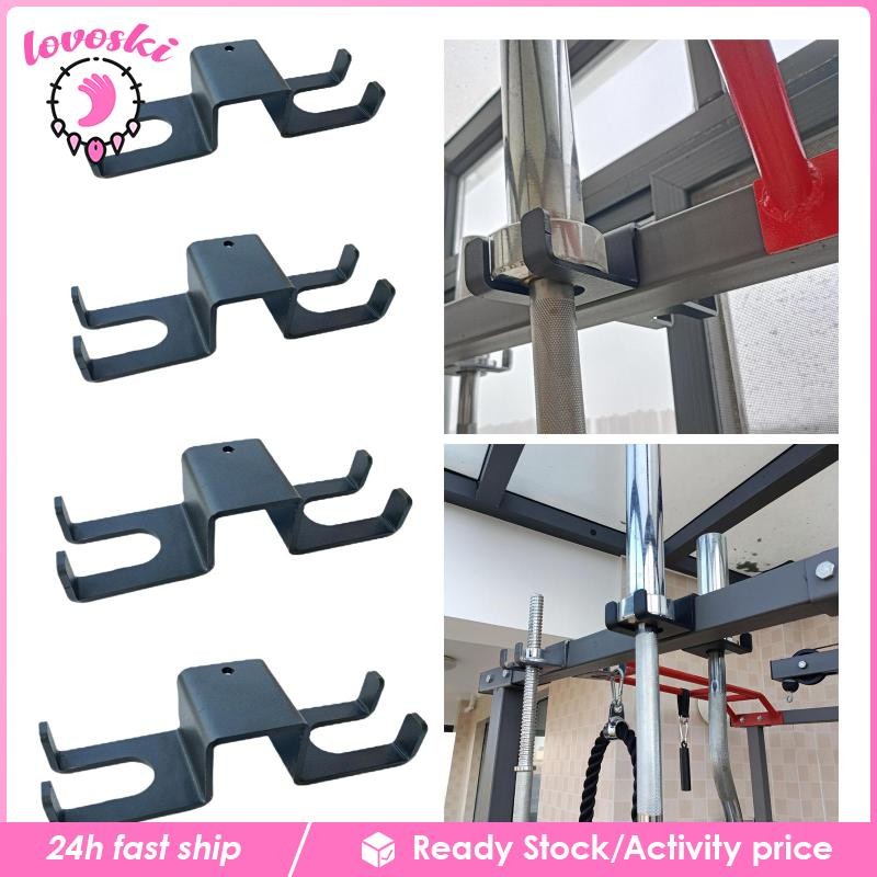 [Lovoski] Barbell Storage Rack Squat Rack น้ําหนักบาร์ Rack ประหยัดพื้นที่ Barbell Rod Holder สําหรั