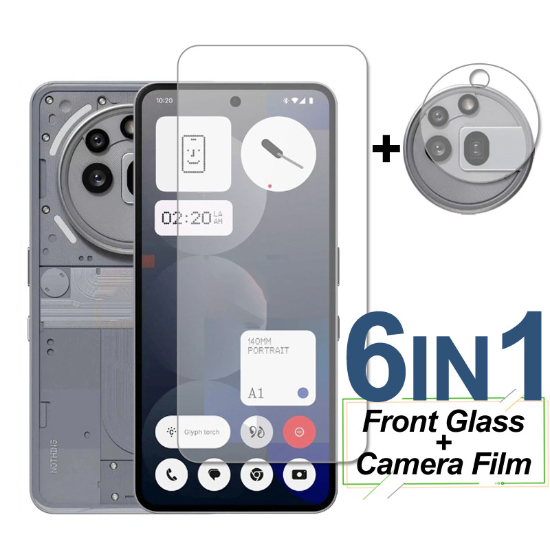 สําหรับ Nothing Phone 3a Pro Glass Screen Protector กระจกนิรภัยป้องกันโทรศัพท์ด้านหลังกล้องเลนส์ฟิล์มบน Nothing Phone (3a) Pro