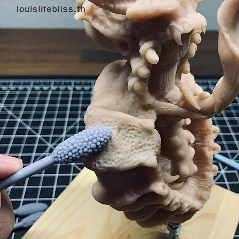 Louislifebliss Texture ชุดเครื่องมือสําหรับ Clay Art, Oval Clay Modeling Pattern Rollers Kit, Clay Texture Rolling Emboss ลายสก๊อตลูกกลิ้งมือ,การสร้างแบบจําลอง Sticks สําหรับงานฝีมือ DIY (เดี่ยว - รูปที่ 2