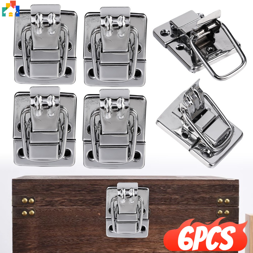 ลิ้นชักที่ใช้งานได้จริงกระเป๋าเดินทาง Hasp เครื่องประดับสแตนเลสกล่องไม้สลับ Latch ฮาร์ดแวร์โลหะล็อคหัวเข็มขัดสําหรับเฟอร์นิเจอร์