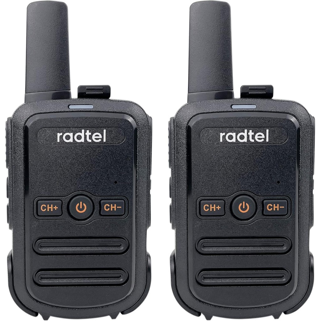 Radtel RT12 เครื่องส่งรับวิทยุสําหรับผู้ใหญ่แบบชาร์จไฟได้ 2 แพ็ค, วิทยุ FRS แบบใช้มือถือระยะไกล 16CH