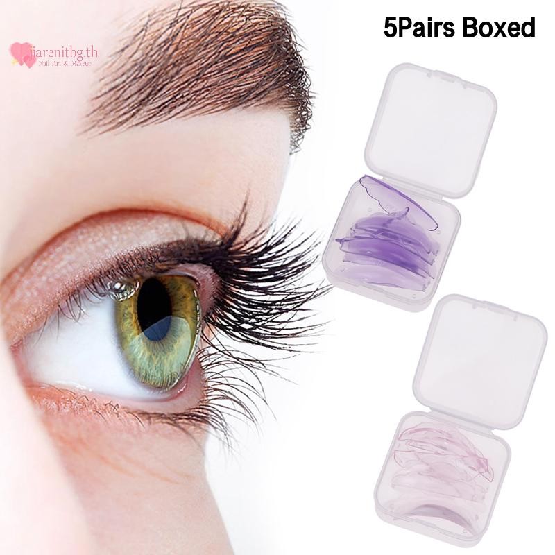 RENBG 5 คู่ซิลิโคน Eyelash Perm Pad ล้างทําความสะอาดได้ยก Eyelash Curler Lashes Rods เครื่องมือแต่งหน้า TH