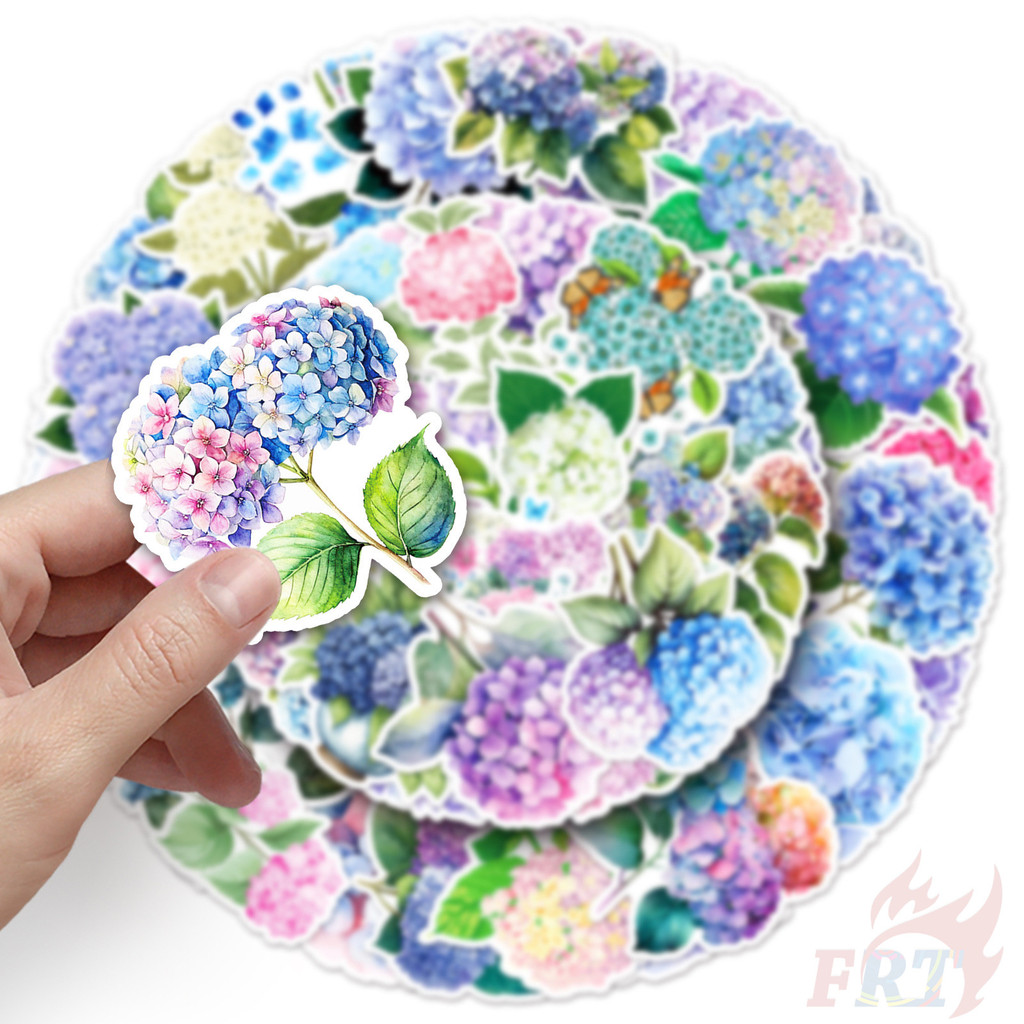 ❉ ไฮเดรนเยีย . สติ๊กเกอร์ศิลปะดอกไม้ ❉ 50 ชิ้น/เซ็ต DIY แฟชั่นสติ๊กเกอร์ Doodle กันน้ํา - รูปที่ 6