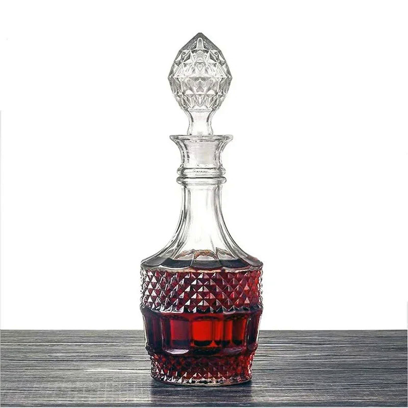 Liquor Decanter, Glass Decanter Bottle with Airtight Stopper, Wiskey Vodka Bourbon Decanter for Gift