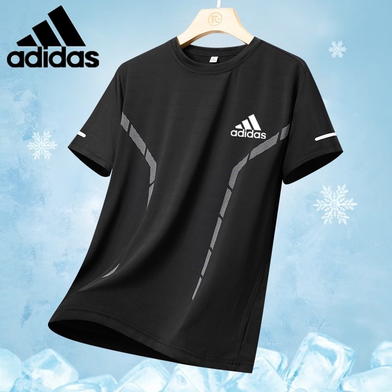 2025 ผ้าไหมน้ําแข็งใหม่ เสื้อยืด เรียบง่าย สําหรับผู้ชาย คอกลมธรรมดา เกาหลี แขนสั้น ทีเสื้อ สําหรับผู้ชาย ท็อปส์ซู เสื้อผ้า ไม่จํากัดเพศ #JXL-8903-โฆษณา