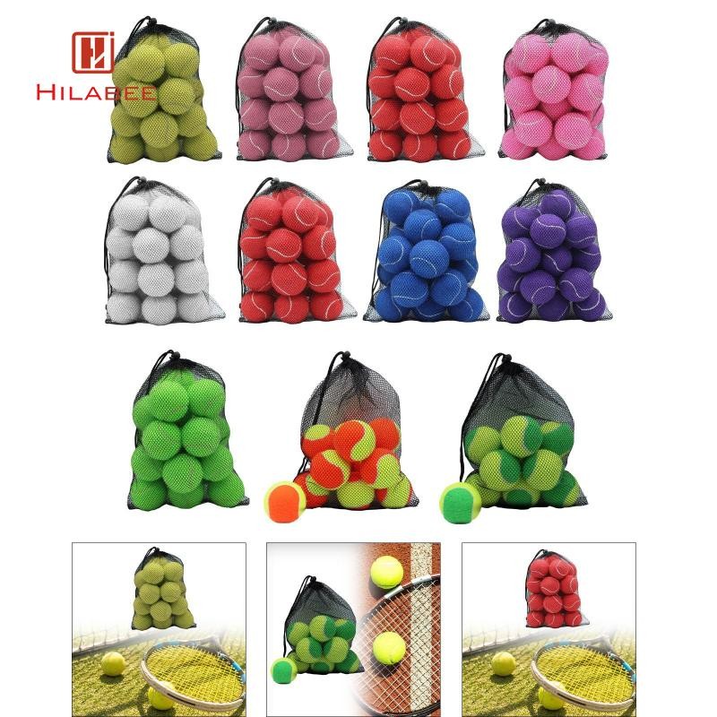 Hilabee ลูกเทนนิส 20x ลูกฝึกซ้อมฝึกซ้อมฝึกซ้อม 64 มม. Dia Resilience ทนต่อการสึกหรอ