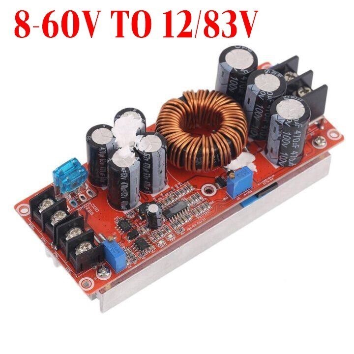 สเต็ปอัพ วงจรเพิ่ม แรงดันไฟฟ้า 400W/1200W/ 15A/20A DC-DC Boost Converter แปลงไฟจาก 8.5-50V เป็น 10-60V (Step Up)
