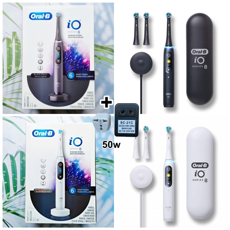 (Oral-B®) iO Series 8 Electric Toothbrush 6 Smart Modes Intelligents ออรัลบี แปรงสีฟันไฟฟ้า 6 โหมดอั