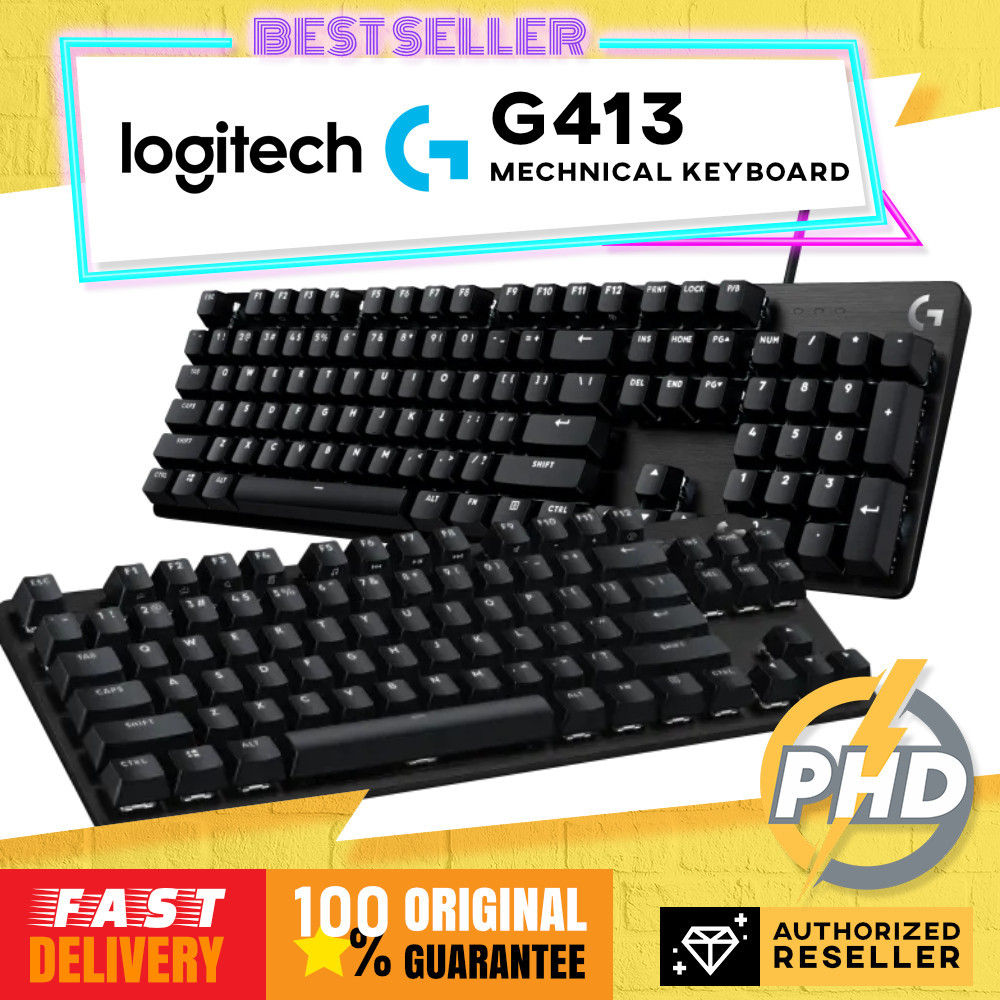 คีย์บอร์ดเกมกล Logitech G413 TKL SE / G413 SE พร้อมสวิตช์กลไกสัมผัส