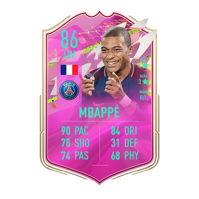 พวงกุญแจ Kylian Mbappé - พวงกุญแจไมก้าพิมพ์ลาย 2 ด้าน - DH