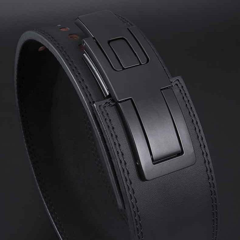 เข็มขัดฟิตเนสชาย Cowhide Deadlift Squat ยกน้ําหนัก Professional Quick Buckle ของแท้หนัง Lever Buckle Strength Lifting การฝึกอบรมเอว ราคา ถูกที่สุด ดีลบีเคเค แกลเลอรีภาพที่ 4