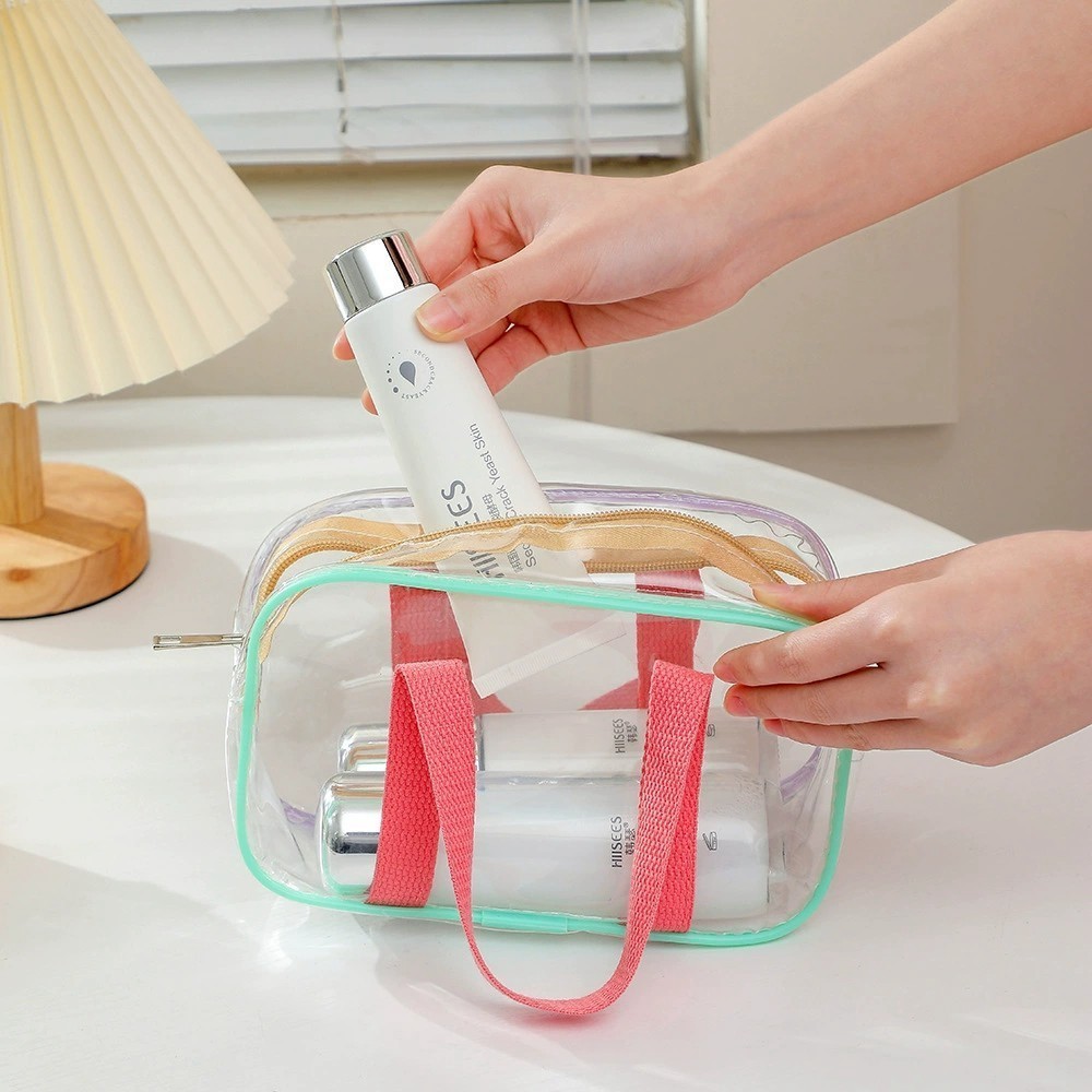 bag_1(ฺBAG2352) กระเป๋าจัดระเบียบPVC มี2ไซต์ M,L กระเป๋าใส่เครื่องสำอาง