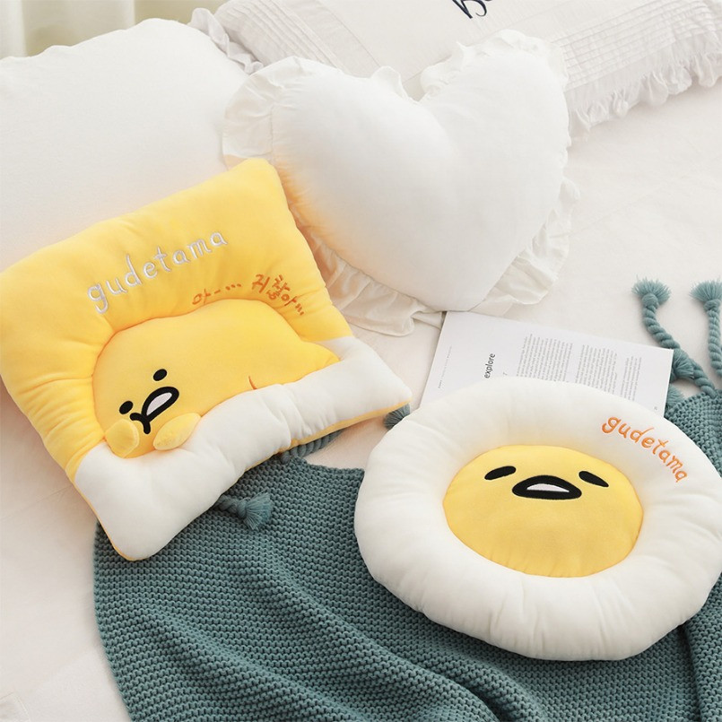 40*45ซม.ของเล่นยัดไส้gudetamaรอบsqureหมอนเบาะぐでtuya Super Soft Kawaii Cuddlyของเล่นตุ๊กตาของขวัญวันเ