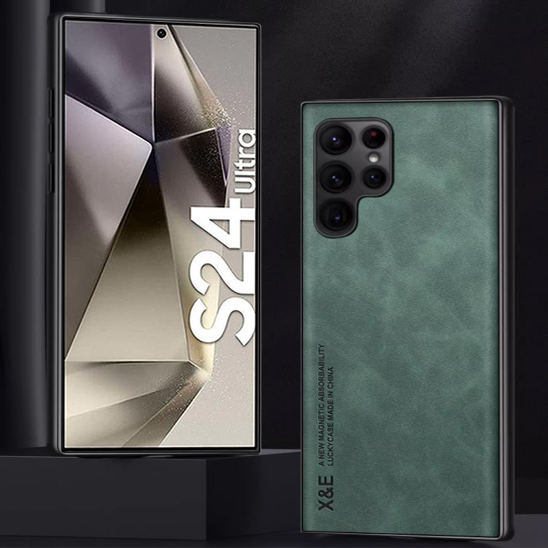 เคสโทรศัพท์หนัง ซิลิโคน กันกระแทก หรูหรา สําหรับ Samsung Galaxy S24 Ultra S23 S22 S21 S20 FE S10 Note 20 Note 10 Plus