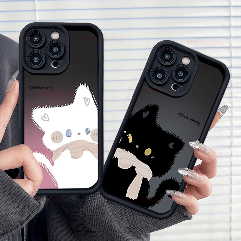 เคส Black Kitten Lovely Compatible For Samsung Galaxy A70 M55 C55 F55 M54 F54 A05 A05S A55 A25 A54 A