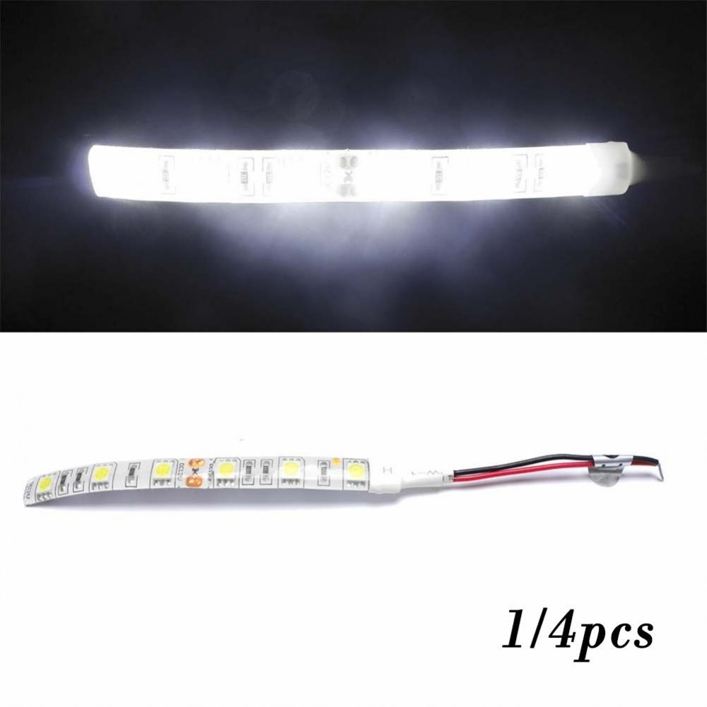 แถบไฟ LED สว่างมาก สีขาว แบบเปลี่ยน สําหรับติดตกแต่งภายในรถยนต์