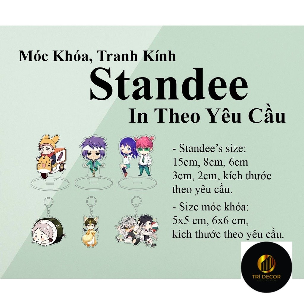 STANDEE และ KEYCHAIN ออกแบบอัพออนขอวัสดุไมกาพร้อมพิมพ์ 2 ด้าน