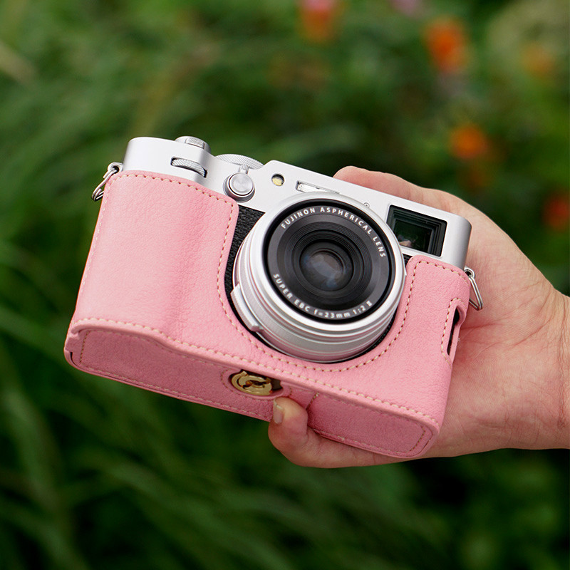 เคสกระเป๋าหนัง PU นิ่ม สไตล์เรโทร พร้อมสายคล้องไหล่ สําหรับ Fujifilm X100V X100VI