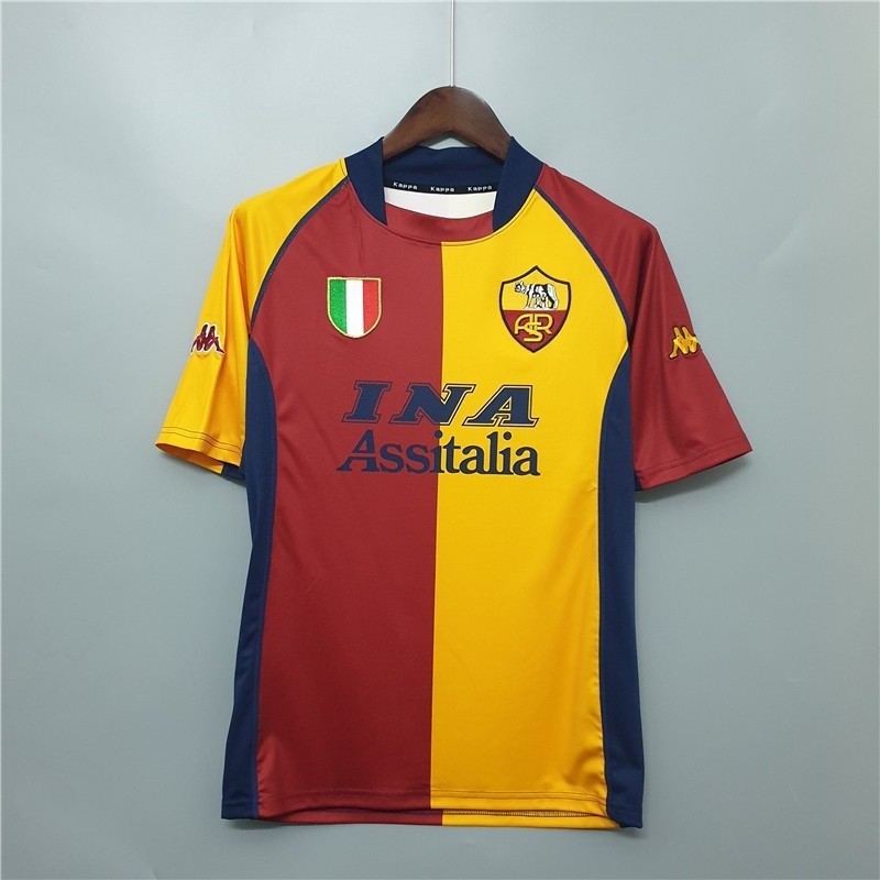 01 02 ROMe Home Retro Soccer Jersey Football Soccer Jersey Classic Football Jersey Vintage Shirt