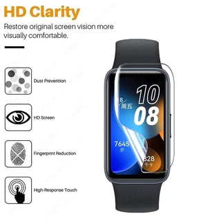 ฟิล์มไฮโดรเจลสําหรับ For Huawei band 11 / 11 Pro / 10 / 9 / 8 / 7 / 6 / 6 Pro ฟิล์มกันรอยแบบเต็มหน้าจอโค้งนุ่มสําหรับ Honor Band 9 7 6 ฟิล์มป้องกัน