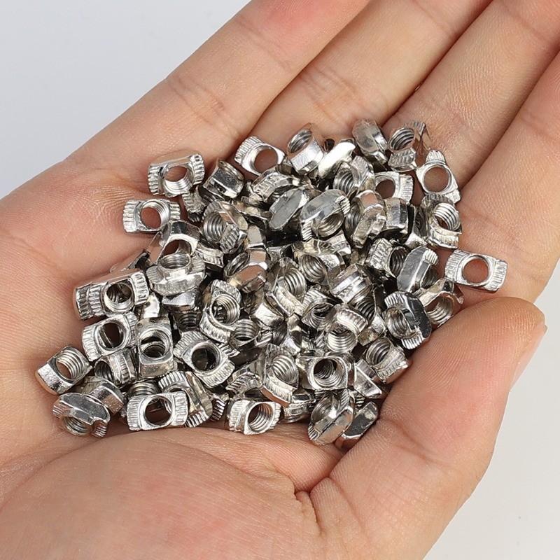 M5 T-Slot Nut – ตัวยึดหัวค้อนชุบเหล็กคาร์บอน – สกรูเลื่อนสําหรับการติดตั้งโปรไฟล์อลูมิเนียม, อุปกรณ์ยึดยึดอเนกประสงค์ ราคา ถูกที่สุด ดีลบีเคเค แกลเลอรีภาพที่ 3