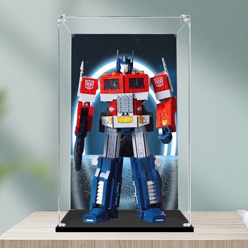 กล่องใส่โมเดล ตู้โมเดล กล่องโชว์โมเดล storage box กล่องโชว์ กล่องอะคริลิคใส กันฝุ่น สําหรับ LEGO Transformers Optimus Prime 10302