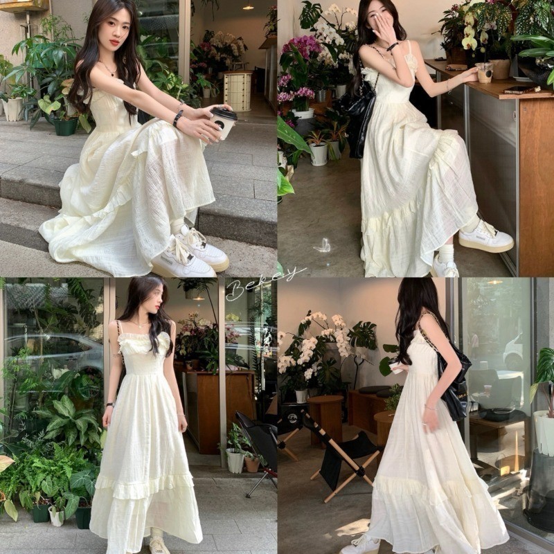 (จัดส่งจากกรุงเทพ🇹🇭) ชุดเดรสแขนกุดฤดูร้อน กระโปรงแฟชั่นยาวถึงเอวปานกลาง Z178
