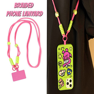 🚚กระเป๋าสะพายข้างแบบสากล เชือกโทรศัพท์พร้อมแพทช์สายคล้องโทรศ…