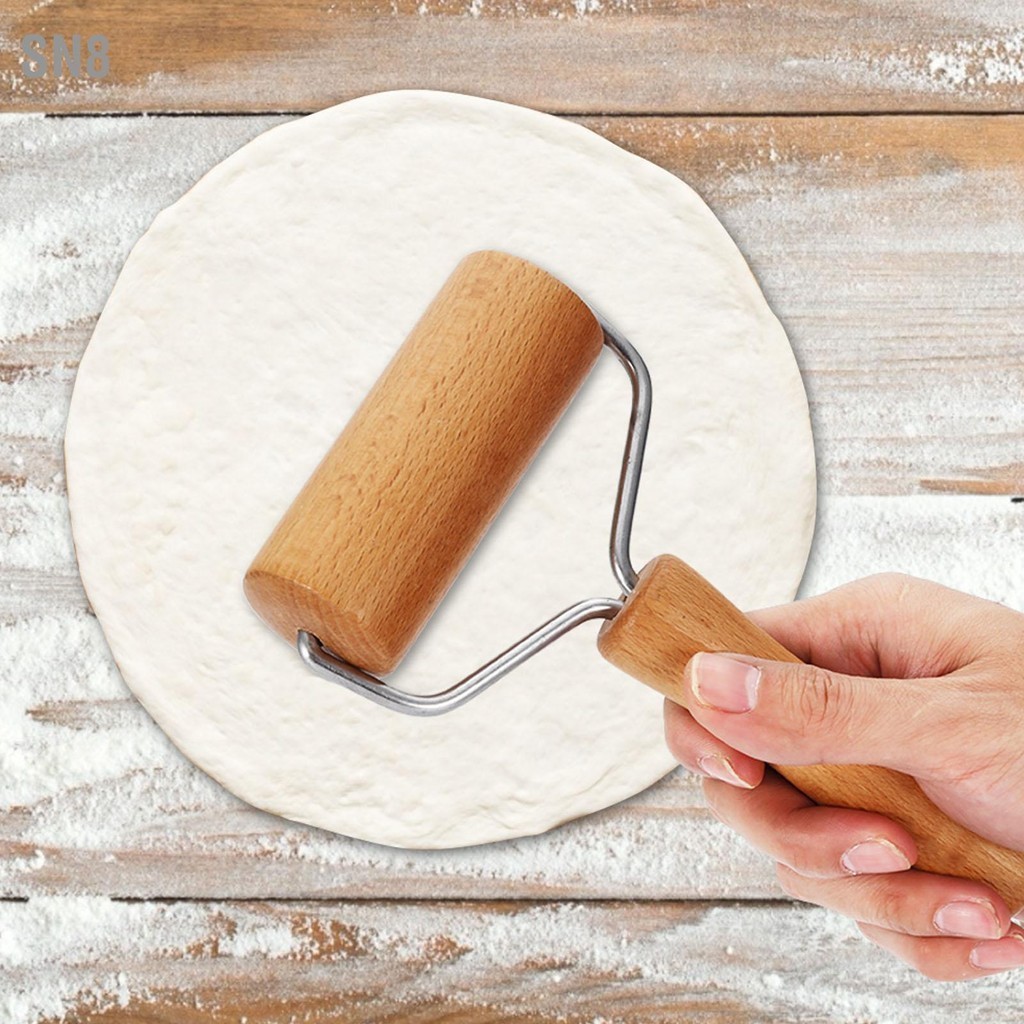 SN8 Dough Baker Roller ไม้ขนาดเล็ก Rolling Pin Non Stick สำหรับพิซซ่า Baking Home เครื่องครัว