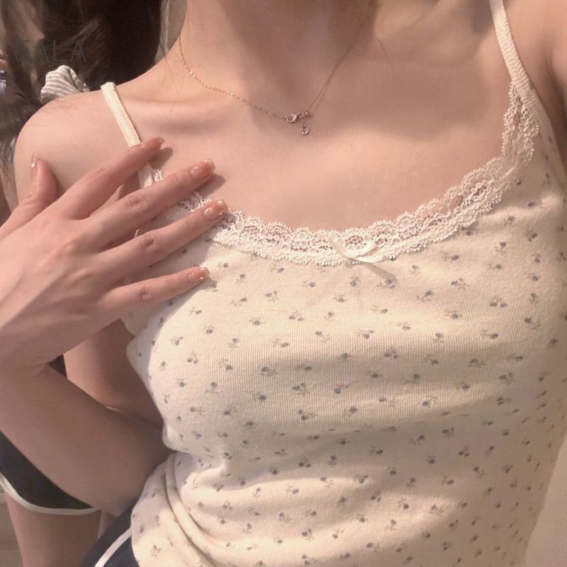 เซ็กซี่ลูกไม้ Camisole ผู้หญิงอเนกประสงค์ Bottoming การออกแบบเสื้อ Sense เผ็ดสาว Top