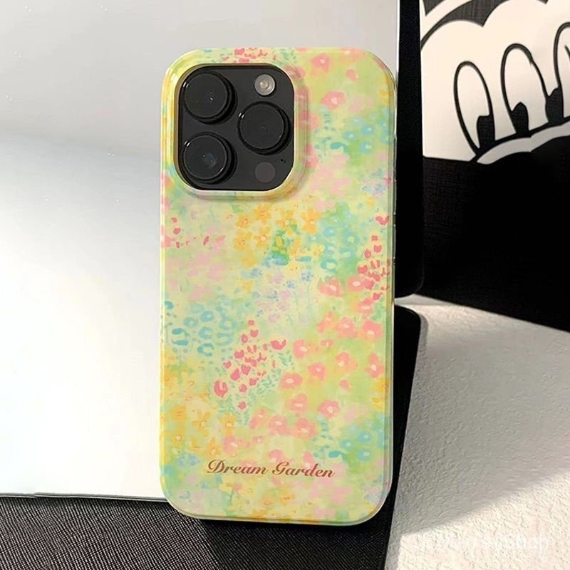 เคสโทรศัพท์มือถือแบบแข็ง กันกระแทก ลายดอกไม้ ขนาดเล็ก สําหรับ iPhone 7 8 plus x xs XR xsmax 11 12 13 14 15 Pro Max mini cke7