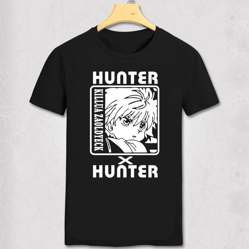 ใหม่  Hunter X Hunter T Shirt Kurapika T Shirt Fashion Killua Zoldyck Shirt anime Hunter X Hunter cospl เป็นกลาง