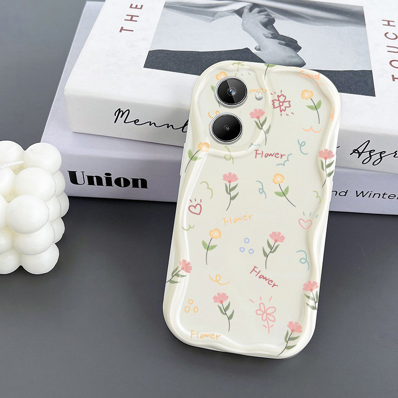 เต ็ มหน ้ าจอดอกไม ้ ขนาดเล ็ กกันกระแทกเคสโทรศัพท ์ Oppo Realme 10 4G Realme 11 4G 5G Realme 10 11 Pro Plus 5G โปร ่ งใสนุ ่ มกรณีป ้ องกันกรณี