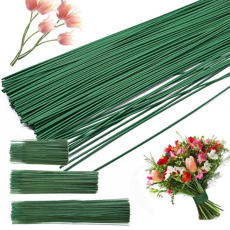 20/30/40ซม.ประดิษฐ ์ ดอกไม ้ ลําต ้ น Rose leafs/base ลวดเหล ็ ก Stem DIY สบู ่ กระดาษดอกไม ้ Stub อุปกรณ ์ เสริม Stems Craft Decor