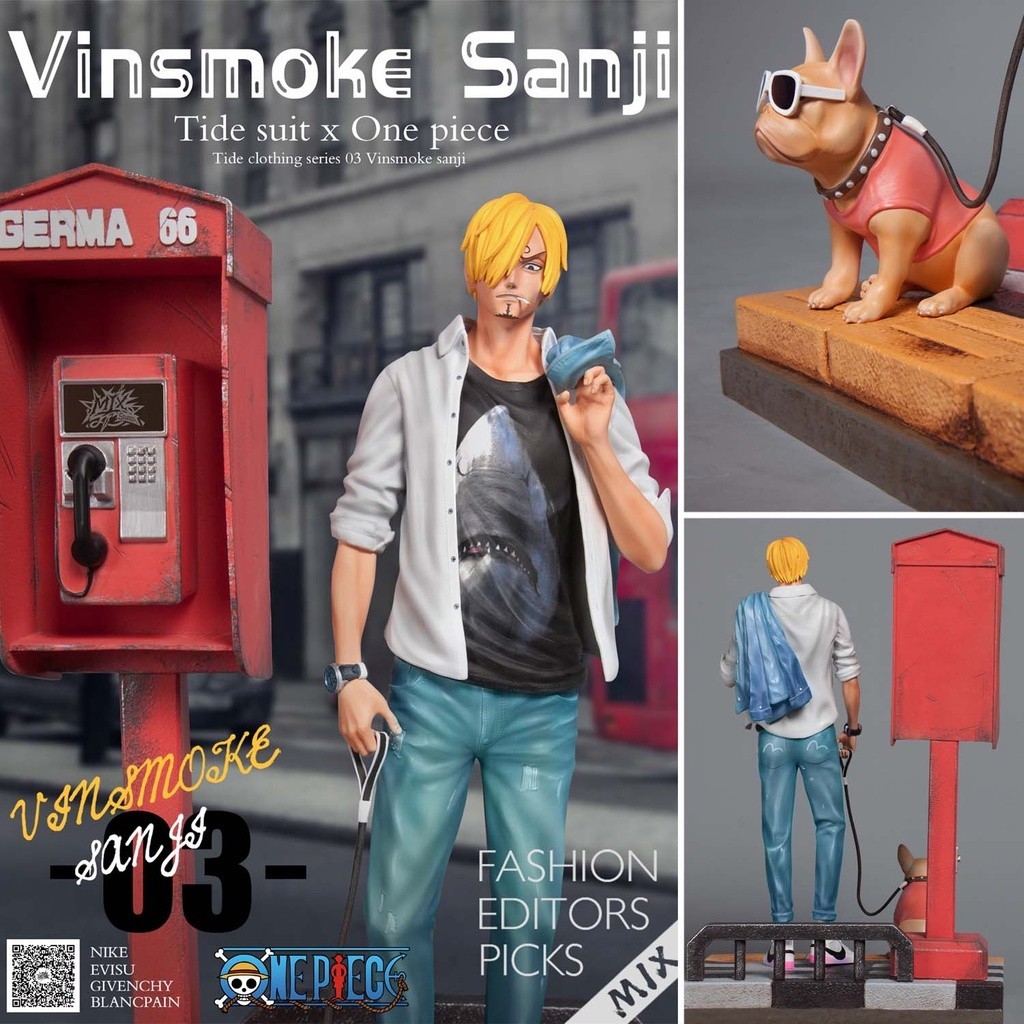พร้อมส่ง Figure ฟิกเกอร์ Mix Studio Resin Statue One Piece   Vinsmoke Sanji Sangoro ซันจิ วินสโมค 1/6