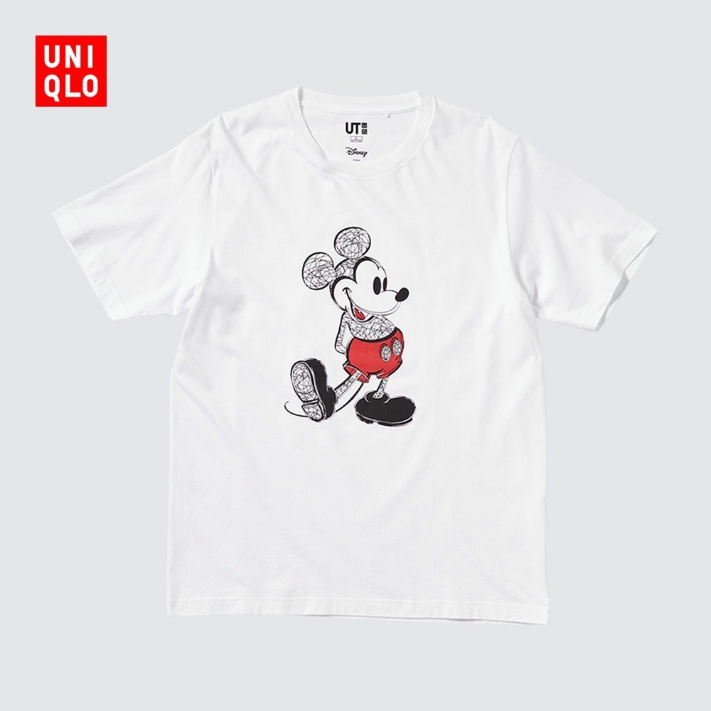 100-150cm เสื้อยืดแขนสั้น ลายมิกกี้เมาส์ สําหรับผู้ชาย ผู้หญิง (UT) 447172