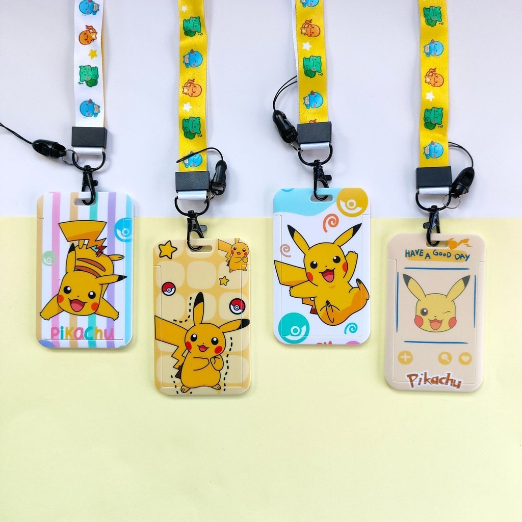 Id Holder Rope Pikachu Card Phone Lanyard USB Badge Holder Neck Strap