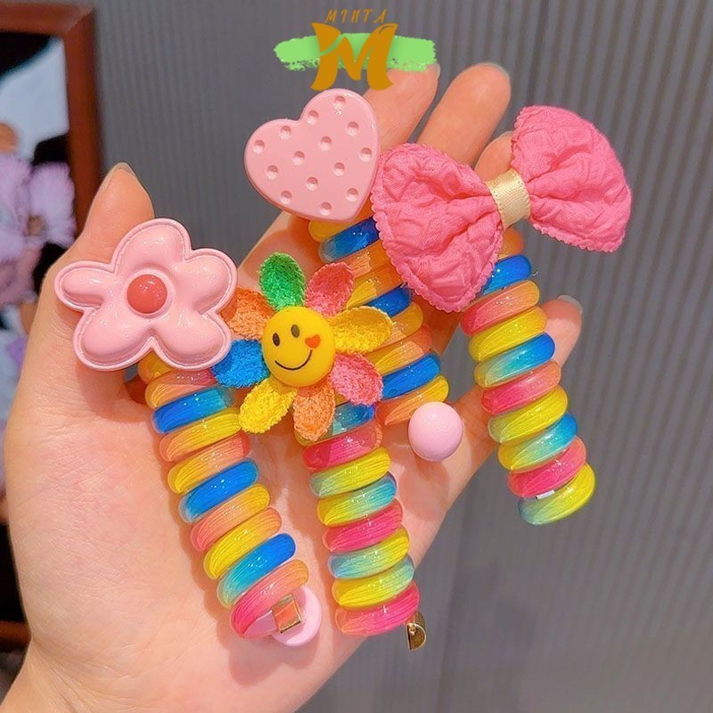กิ๊ฟลายรุ้ง แบบผมม้วนเกลียว พร้องส่งจากไทย