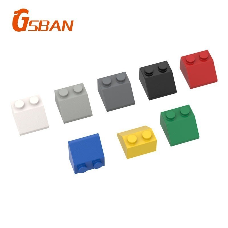 Gsban 20 ชิ้น Slope 2x2 อิฐเข้ากันได้กับ Lego 3039 อนุภาคขนาดเล็ก Building Blocks อุปกรณ์เสริม