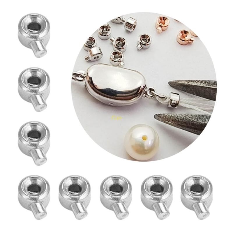 Pack of 20 Durable Positioning Clasp Copper Plating Stopper Spacer Beads