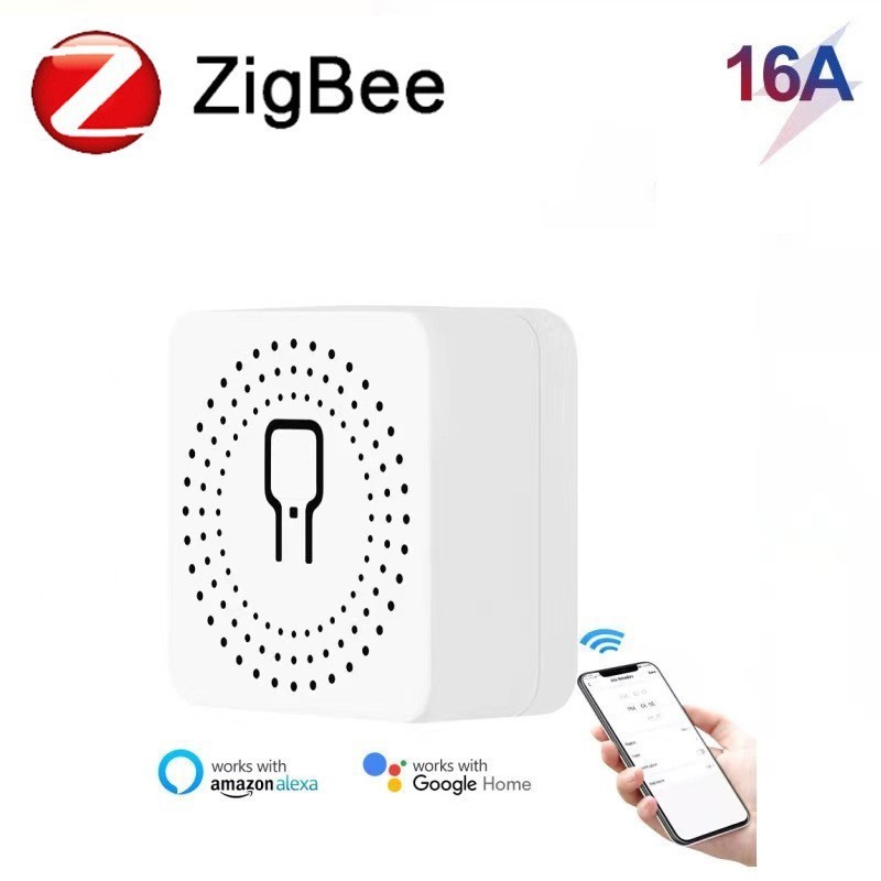 Tuya Zigbee สมาร์ทสวิทช์ควบคุม 16A 10A สวิทช์โมดูลระยะไกลสมาร์ท Home Smart Life App ทํางานร่วมกับ Alexa Google Home