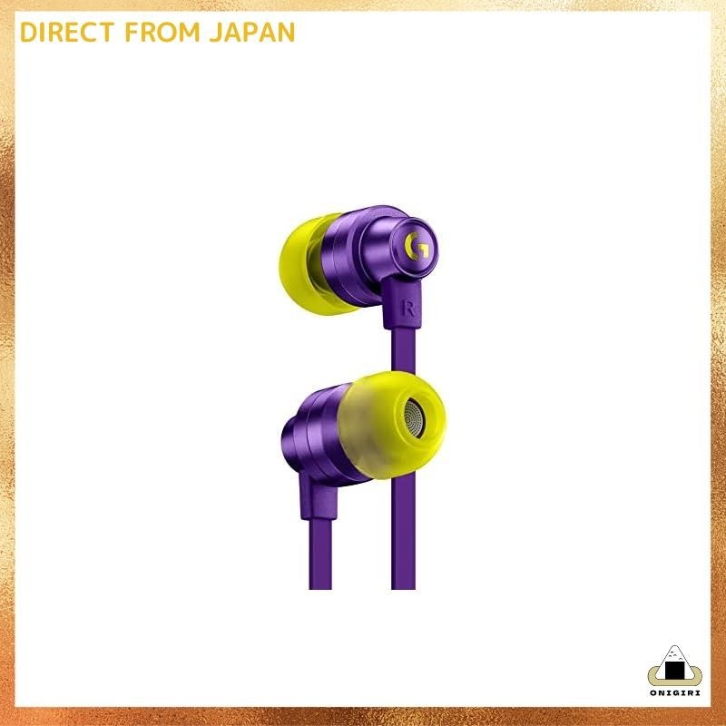 Logicool G G333 Gaming Earphones Wired Earphones Purple Inline Mic 3.5mm USB-C Volume Control PS5 PS