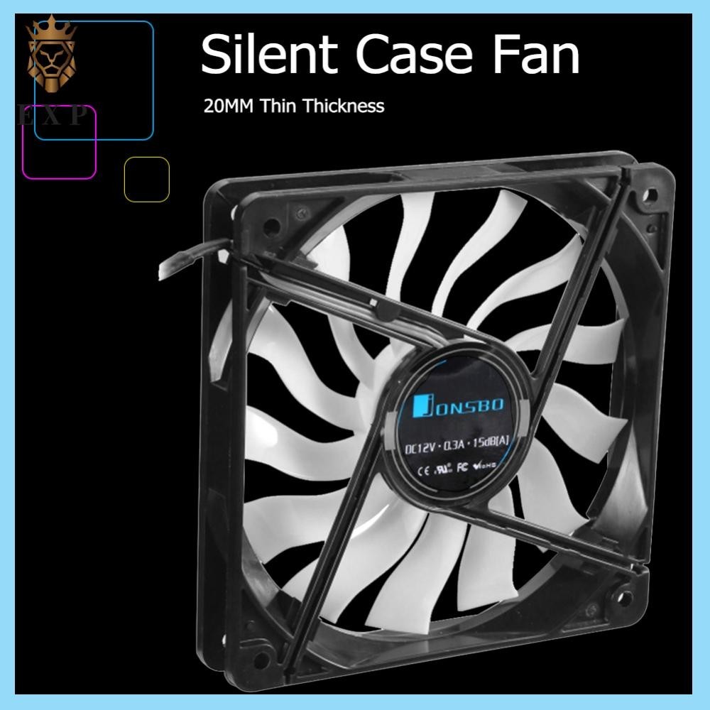 [ระเบิด1.th ] 12020 PC Case Fan 120mm Silent Chassis Fan CPU Cooler Fan 4Pin 3Pin