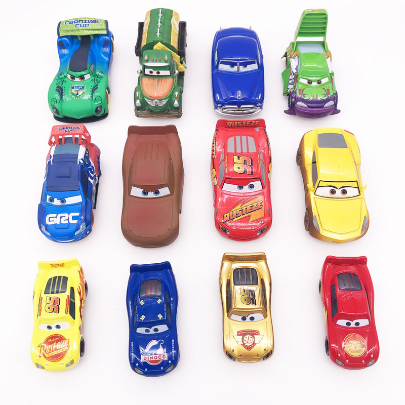 Pixar Cars Racing Party Mud Lightning McQueen Wingo DocHudson โลหะ Diecast รถของเล ่ น
