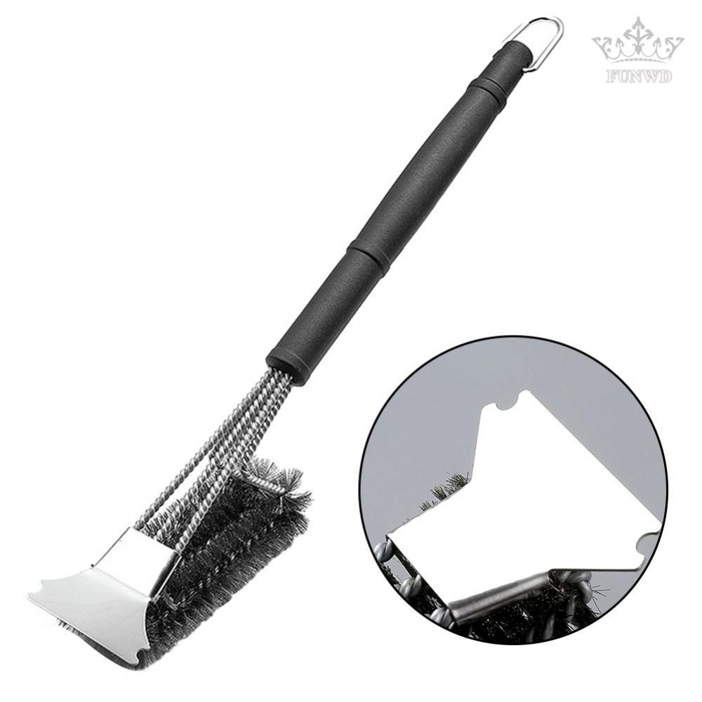 -New In May-Brush Triple Scrubber Cleaning Barbecue Brush Easy To Use Extra Strength[Overseas Products]