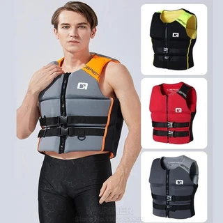 เสื้อชูชีพสําหรับผู้ใหญ่ Neoprene ผู้ชายเสื้อชูชีพกีฬาทางน้ําว่ายน้ํา Drifting ตกปลา Jet เสื้อกั๊กสกีพายเรือคายัคเรือผู้หญิงชูชีพ